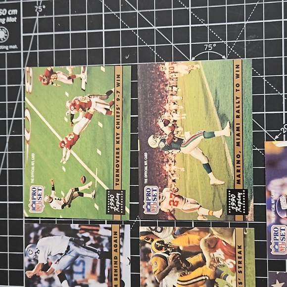 10 card lot of 1991 Pro Set '1990 Replay' and 'NFL Newsreel' cards NEAR MINT! - Picture 2 of 12